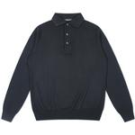 Product Color: TRUSSINI Poloshirt van merino wol, zwart 