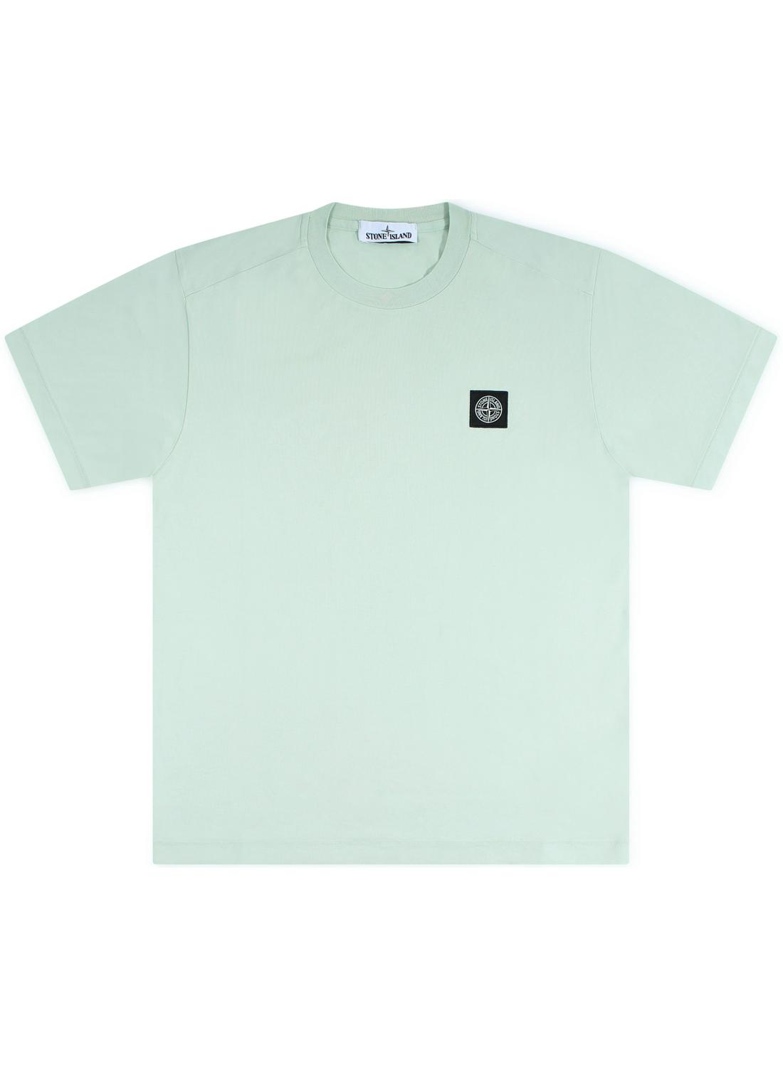 MINT GROEN - STONE ISLAND T-shirt met Compass embleem, mint V0052 13067 13067 - Tijssen Mode