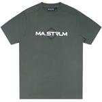 Product Color: MA.STRUM T-shirt met opdruk, groen SS Logo Print Tee