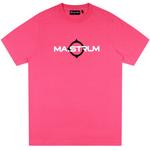 Product Color: MA.STRUM T-shirt met opdruk, roze SS Logo Print Tee
