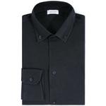 Product Color: DORIANI Overhemd van jersey kwaliteit, met button down boord, zwart
