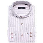 Product Color: DESOTO LUXURY Jersey overhemd met streeppatroon, beige/wit 