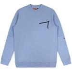 Product Color: GENTI Sweater van tech fleece kwaliteit, lichtblauw