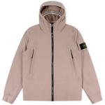 Product Color: STONE ISLAND Jas van Soft Shell-R kwaliteit met fleece voering, pastel roze