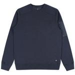 Product Color: WAHTS Sweater Moore met nylon details, donkerblauw