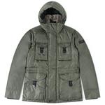 Product Color: PEUTEREY Winterjas Aiptek Fur met bontkraag en opgestikte zakken, groen