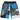 Overview image: CARLO COLUCCI Korte broek met print en klapzakken, blauw/grijs