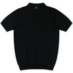 Product Color: GENTI Poloshirt van gebreide cool dry kwaliteit, zwart 