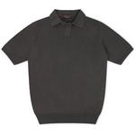 Product Color: DORIANI Poloshirt met open kraag, donkergroen