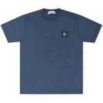 Product Color: STONE ISLAND T-shirt met logo op borst, marineblauw