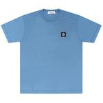 Product Color: STONE ISLAND T-shirt met logo op borst, blauw
