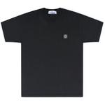 Product Color: STONE ISLAND T-shirt met logo op borst, zwart