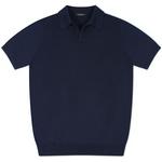 Product Color: TRUSSINI Poloshirt met open kraag, donkerblauw