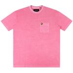 Product Color: LYLE AND SCOTT T-shirt van gewassen katoen, roze