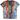 Overview image: CARLO COLUCCI T-shirt met kleurenprint, blauw/oranje