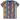 Overview image: CARLO COLUCCI T-shirt met verticale kleurenprint, blauw/geel