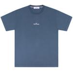 Product Color: STONE ISLAND T-shirt met Tricromia Three opdruk, marineblauw