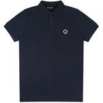 Product Color: MA.STRUM Polo met borduursel, donkerblauw