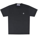 Product Color: STONE ISLAND T-shirt met logo op borst, zwart