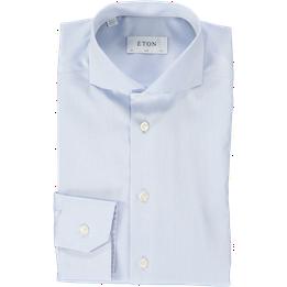 Overview image: ETON Strijkvrij SLIM overhemd met cut away boord, licht blauw