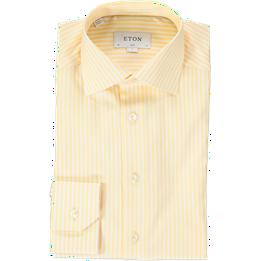 Overview image: ETON Strijkvrij SLIM overhemd met gele strepen