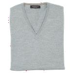 Product Color: TRUSSINI V-hals trui van fijn merino wol, licht grijs