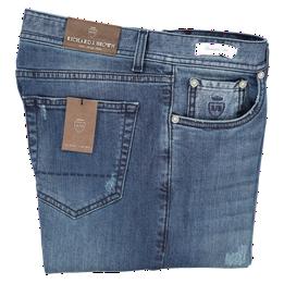 Overview image: RICHARD J. BROWN Slim-fit jeans met lichte slijtageplekken, W148