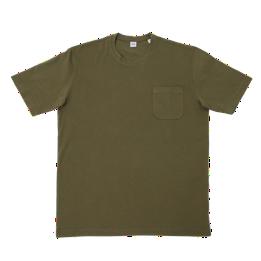 Overview image: ASPESI Ronde hals t-shirt met borstzak, groen