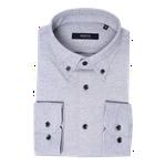 Product Color: DESOTO LUXURY Button Down overhemd van jersey kwaliteit, licht grijs
