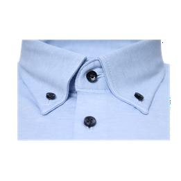 Overview second image: DESOTO LUXURY Button Down overhemd van jersey kwaliteit, licht blauw