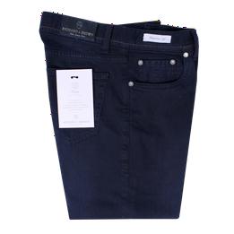 Overview image: RICHARD J. BROWN Donkere slim-fit jeans met bruine details, TOKYO
