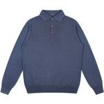 Product Color: TRUSSINI Poloshirt van merino wol, donker blauw