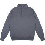 Product Color: TRUSSINI Poloshirt van merino wol, antraciet grijs