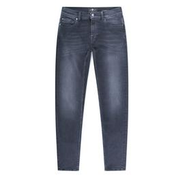 Overview second image: 7 FOR ALL MANKIND Ronnie skinny fit Italian Fabric jeans, zwart