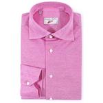 Product Color: EMANUELE MAFFEIS Overhemd SESTRI SUN van stretch piqué kwaliteit, roze
