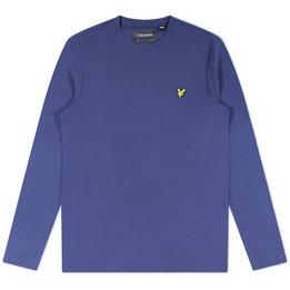 Overview image: LYLE AND SCOTT T-shirt met lange mouwen, donker blauw