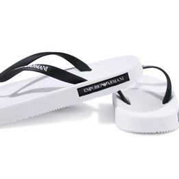 Overview second image: EMPORIO ARMANI Teenslippers, wit