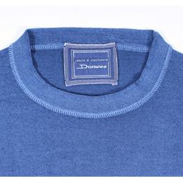 Overview second image: DORIANI Washed ronde hals trui van wol-cashmere mix, jeans blauw