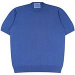 Product Color: DORIANI T-shirt van gebreid katoen, blauw