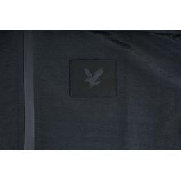 Overview second image: LYLE AND SCOTT Overshirt met zwart Eagle embleem op borst, zwart