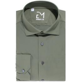 Overview image: EMANUELE MAFFEIS Overhemd van technische stretch kwaliteit, legergroen
