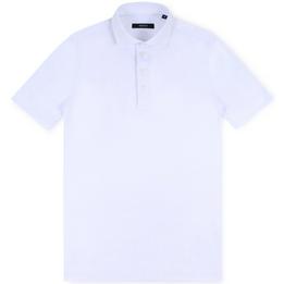 Overview image: DESOTO LUXURY Poloshirt met overhemdkraag, wit