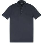 Product Color: DESOTO LUXURY Poloshirt met overhemdkraag, zwart