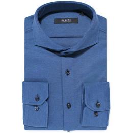 Overview image: DESOTO LUXURY Piqué overhemd met cut away boord, jeans blauw