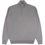 Product Color: DORIANI Cashmere trui met opstaande kraag en ritssluiting, taupe