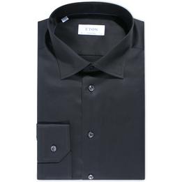 Overview image: ETON Overhemd met wide-spread boord, contemporary fit zwart