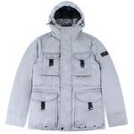 Product Color: PEUTEREY Winterjas Aiptek Fur met bontkraag en opgestikte zakken, grijs