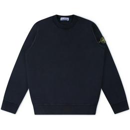 Overview image: STONE ISLAND Sweater van katoen kwaliteit, donkerblauw