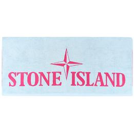 Overview image: STONE ISLAND Strandlaken met opdruk, lichtblauw