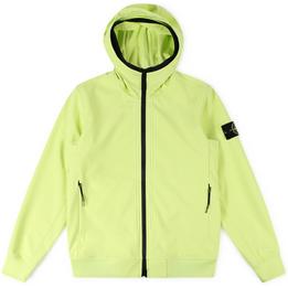 Overview image: STONE ISLAND Zomerjas van Soft Shell R kwaliteit, lime groen